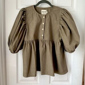 Rudy Jude Adult Day Blouse, Sage, Never Worn